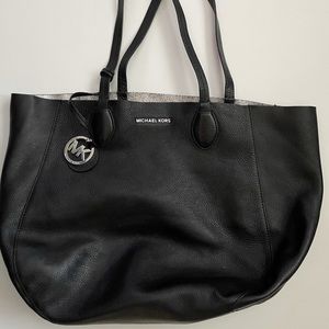 Michael Kors, black, tote, reversible